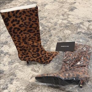 Kenneth Cole Meryl Pointed Toe Leopard Boot